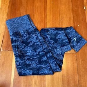 Gymshark Camo Leggings Size S Black Camo